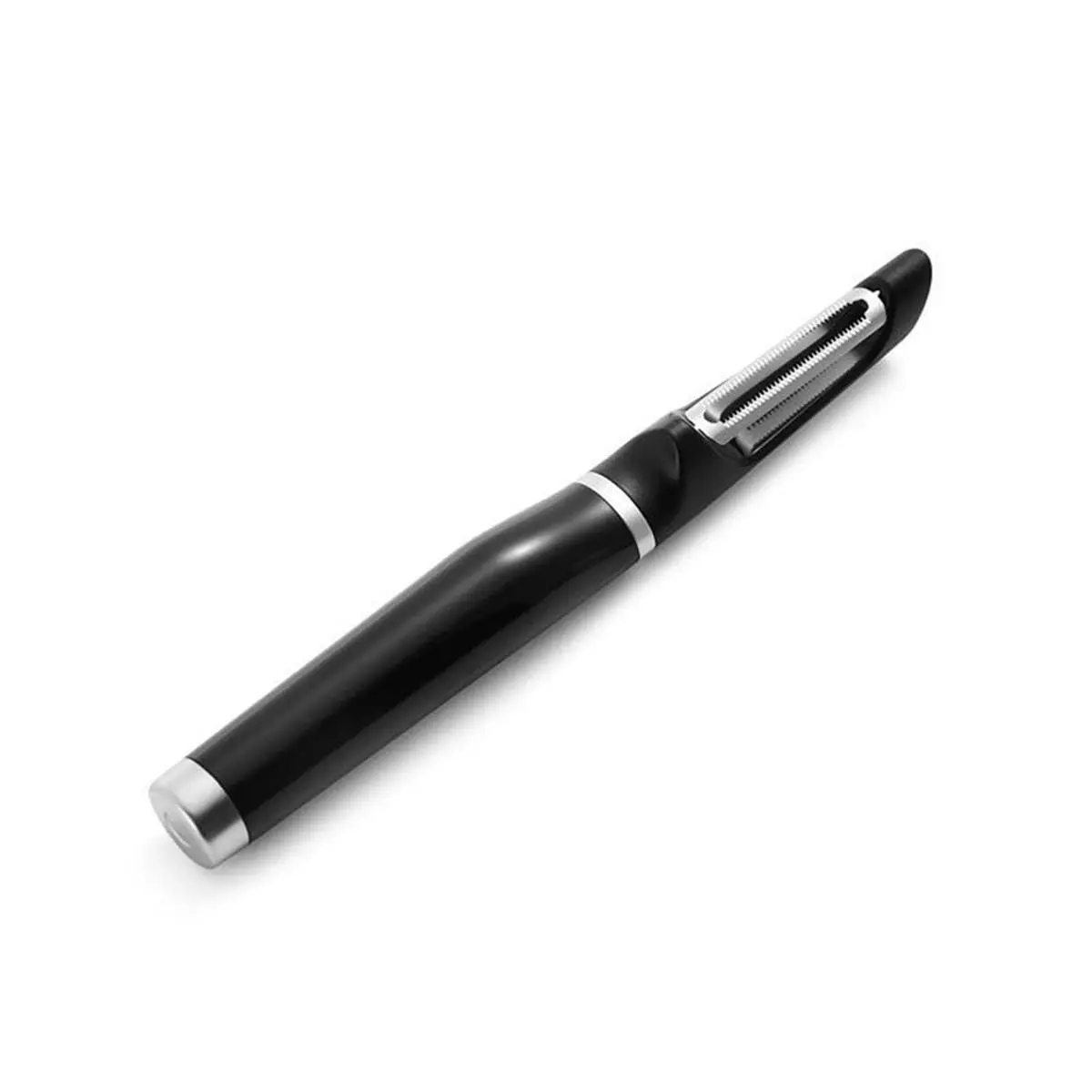 KitchenAid Black Stainless Steel Straight Hand-Powered Peeler - Sharp-Bladed Kitchen Utensil with Ergo Handle, 0.26 lbs, Dishwasher Safe Gadget for Fruit & Vegetable Peeling to Organize Kitchen, Organized Kitchen