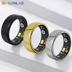 SIMSONLAB Smart Ring, 1 Count Fashion Stainless Steel Design Fitness Tracker, Fitness Tracker for Men and Women, Fashion Accessories