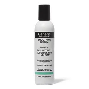 Generic Value Products Smoothing Serum, Styling Cream, AntiFrizz, Thermal Protectant, Conditioning, Wet or Dry Hair, 6 Oz