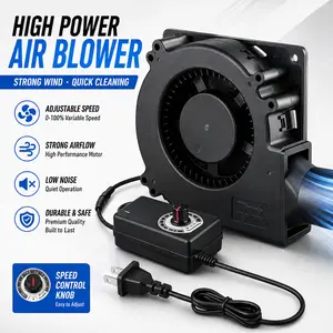 120mm x 32mm 12V High Airflow DC Brushless Cooling Fan, Compact 12V Power Blower with Cuttable Plug for Radiator, Desktops, Gaming Consoles outdoorfun