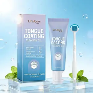 Tongue Cleaning Gel, With A Plant Extract Formula, For Fresh Breath And Oral Care. A Daily Use Product To Remove Bad Breath.