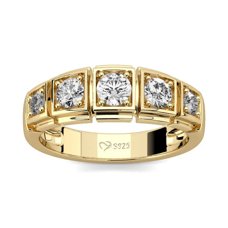 Jeulia Classic Round Cut Sterling Silver Band Sterling Silver Sterling Silver Zircon Engagement Ring