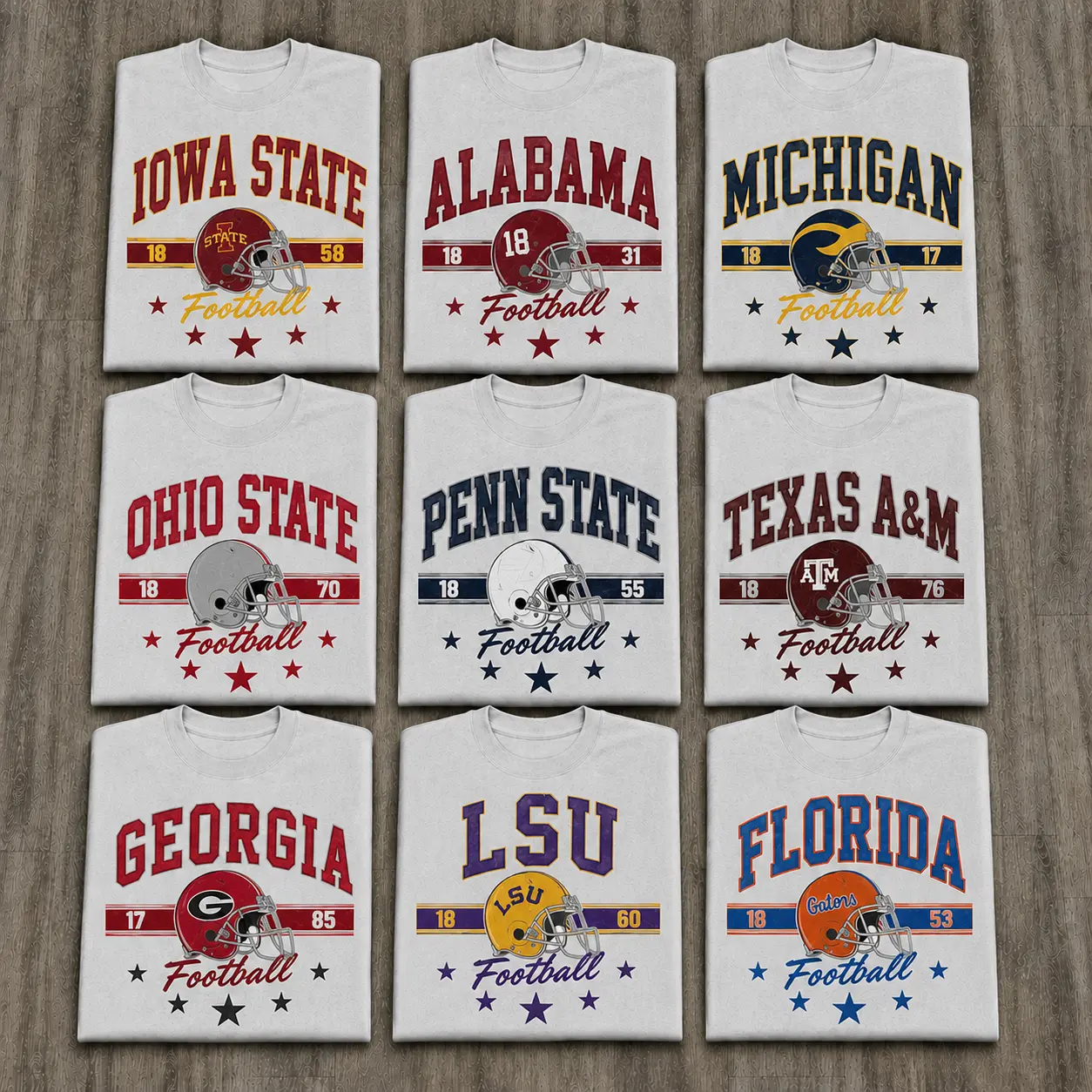 Vintage College Football Helmet Graphic T Shirt, Retro University Inspired Sports Tee, Classic Varsity Game Day Shirt, Unisex Cotton Casual Top, Athletic Fan Apparel, Heritage Football Design, Distressed Retro Graphic Gift