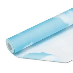212 MAIN Acid-Free Cloud Theme Printed Paper Bulletin Board Paper, Fadeless Design, 48x50in Single Roll, Office Stationery for Notebooks, Printed Paper Paper