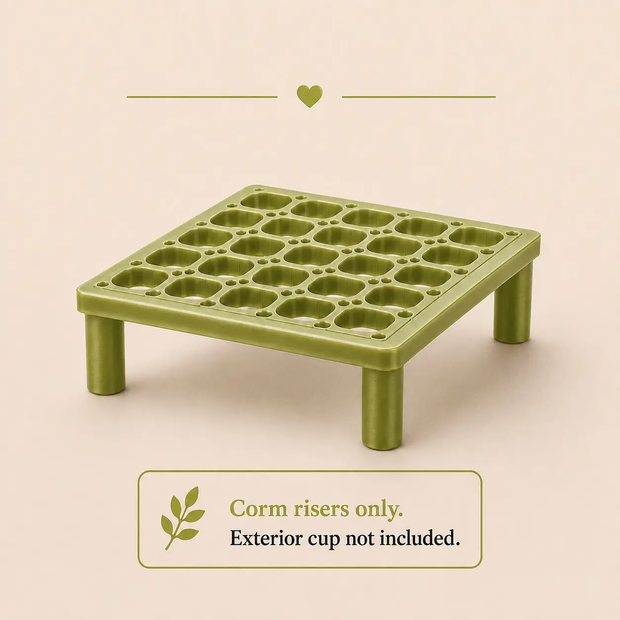 Square Corm Risers ONLY