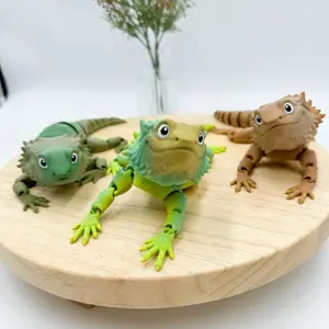 3D Printed Bearded Dragon Articulating Figurine