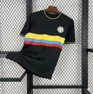 [Hot Sale] - Colombia 100 Year Anniversary Jersey 2024- Black - Full Print Logo