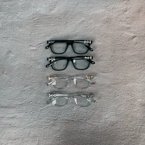 Unisex Luxury Eyeglasses – Anti Blue Light and Anti Dust Square Frames for Daily Wear and Timeless Style