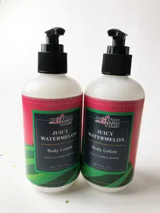 Juicy Watermelon Body Lotion Hydrating Body Care Gentle Shea Butter Honey Moisturizer in Cosmetic Bottle Skin Care Scent Comfort for Skin in Plastic Bottle Moisturizing Lotion