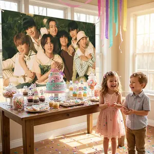 BBTS Flags European Simple Design Horizontal Banner | High-Density Knitted Polyester Fabric | All-Weather Durable for Indoor & Outdoor | Vivid Color Fastness | Graduation Banner | Party Decorations Banners