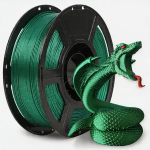 Silk Pla Filament 1.75mm for 3D Printers, Metallic Shiny Material, 250g Spool, Precision +/- 0.02mm, Ideal for Metal-Like Prints