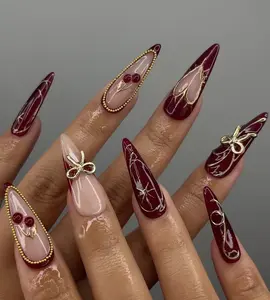 Summer Press On Nails Tropical Orchard with Leopard Print | 3D Floral Fake Nail in Medium Almond | Handmade Nail Art for Holiday, Vacation