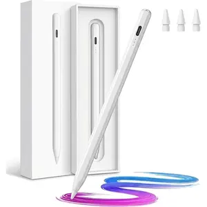 Wireless Charging Stylus Pen for iPad, Active Pencil 2nd Generation with Palm Rejection & Tilt Sensitivity, Smart iPad Pencil Compatible with iPad Pro 11/12.9, Air 4/5, Mini 6 (2018-2026 Version)