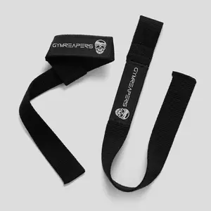 Lifting Straps | Premium Padded Weightlifting Straps - Black (no padding)
