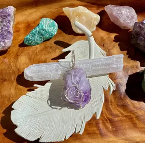 Amethyst Sobriety Crystal for Alcoholism Recovery & Emotional Healing - Natural Tranquilizer for Stress Relief & Calm Mindfulness