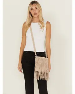 Camarillo Fringe Suede Crossbody Bag