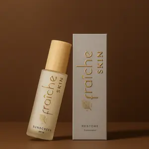 Fraîche Skin Sunscreen SPF 35 - Lightweight Hydrating Face Sunscreen with Niacinamide Glycerin & Dandelion Leaf Extract for UVA UVB Protection