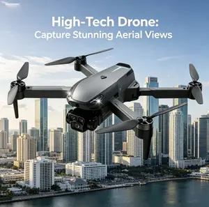 2026 Foldable Aerial Drone M8 Pro with 4K UHD EIS Anti-Shake Camera, GPS Precise Positioning System, 5G WiFi FPV Real-time Transmission,   Intelligent Obstacle Avoidance, Auto Return, 360° Stunt Roll, 2 Batteries for Adults Beginners Aerial Photography
