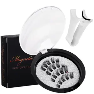 LiZHi [Magnetic Eyelash Set] Reusable Magnetic Eyelash Set Without Adhesive | Professional Eyeshadow Set With Applicator, Alcohol-Free Materials