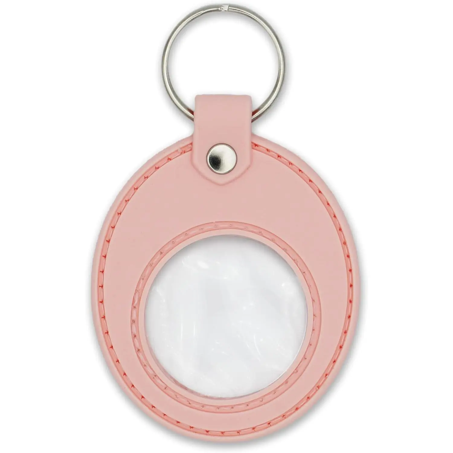 Holder  | Displays Both Sides of Sobriety Chips, Medallions,  , and s | Also Fits  Airtag |  Scratchproof Soft  Key Ring ()