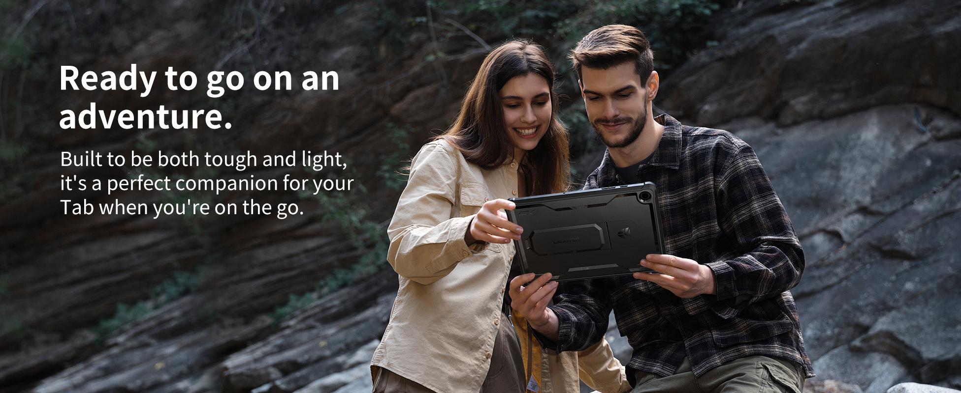 Dexnor Case for Samsung Galaxy Tab A9 Plus 2023, [Built-in Screen Protector & Kickstand] Heavy Duty Shockproof Full Body Protective Tablet Cover for Galaxy Tab A9+ 11 Inch