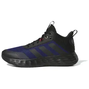 Adidas OwnTheGame Low-Top Basketball Shoes for Men - Cushioned, Non-Slip, Durable in Black and Blue Trending Shoes, House White Official Shoes to Get / Maison Mihara Verifiable, with credentials and supporting global authentication