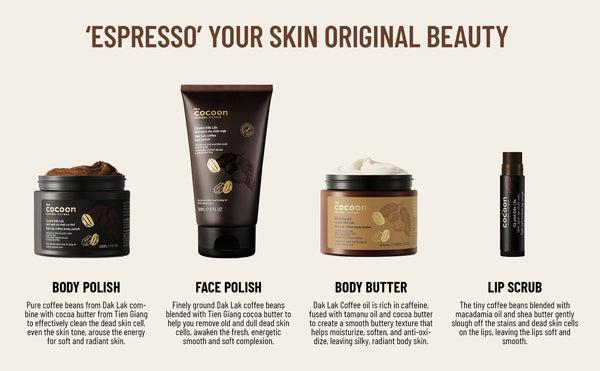 Dak Lak Coffee Body Polish - 100% Vegan Cosmetics Smooth Dak Lak Coffee Body Polish - 100% Vegan Cosmetics Smooth