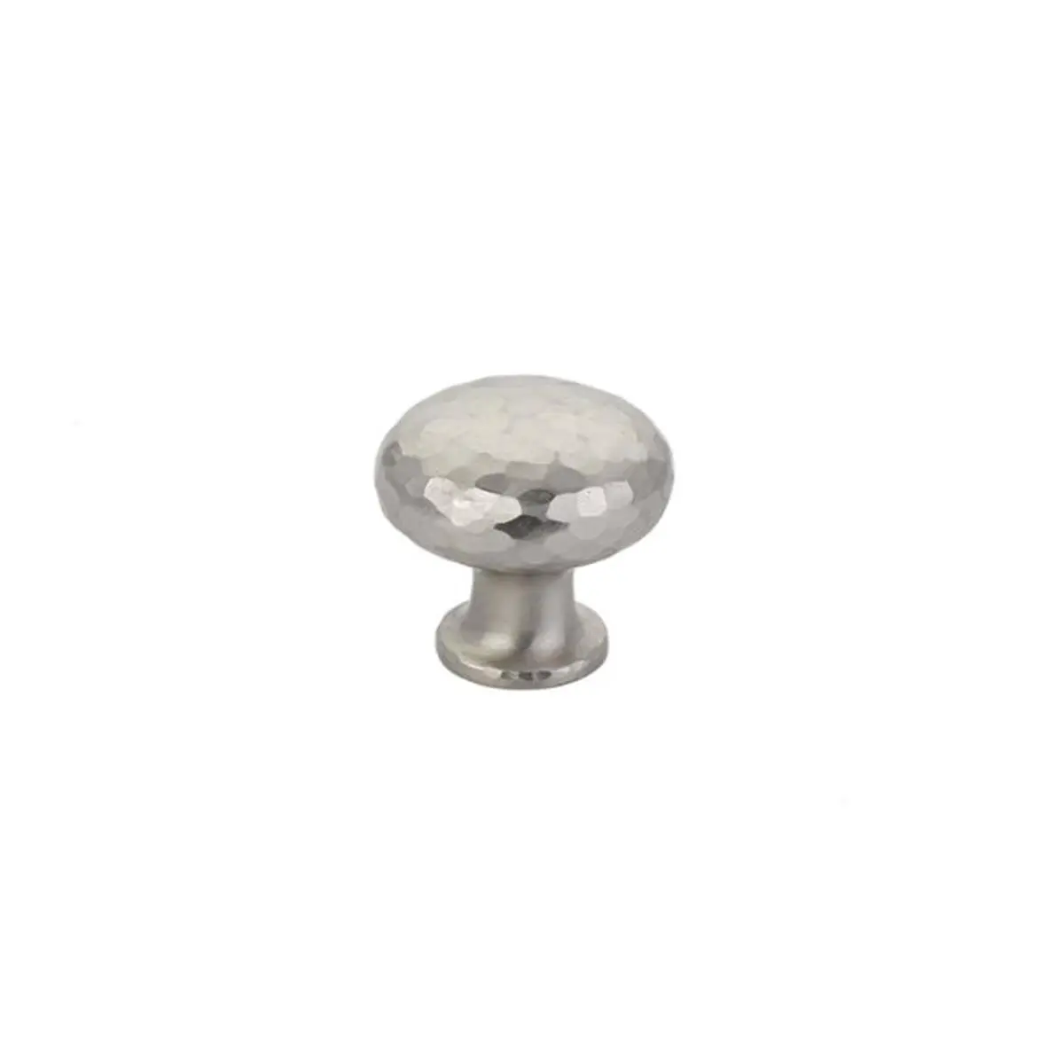 212 MAIN Mushroom Type Solid Brass Cabinet Knob, Emtek Round Dimpled Design, 1.25 in. Size, Satin Nickel Finish, 1.25" Diameter, Includes Installation Screws
