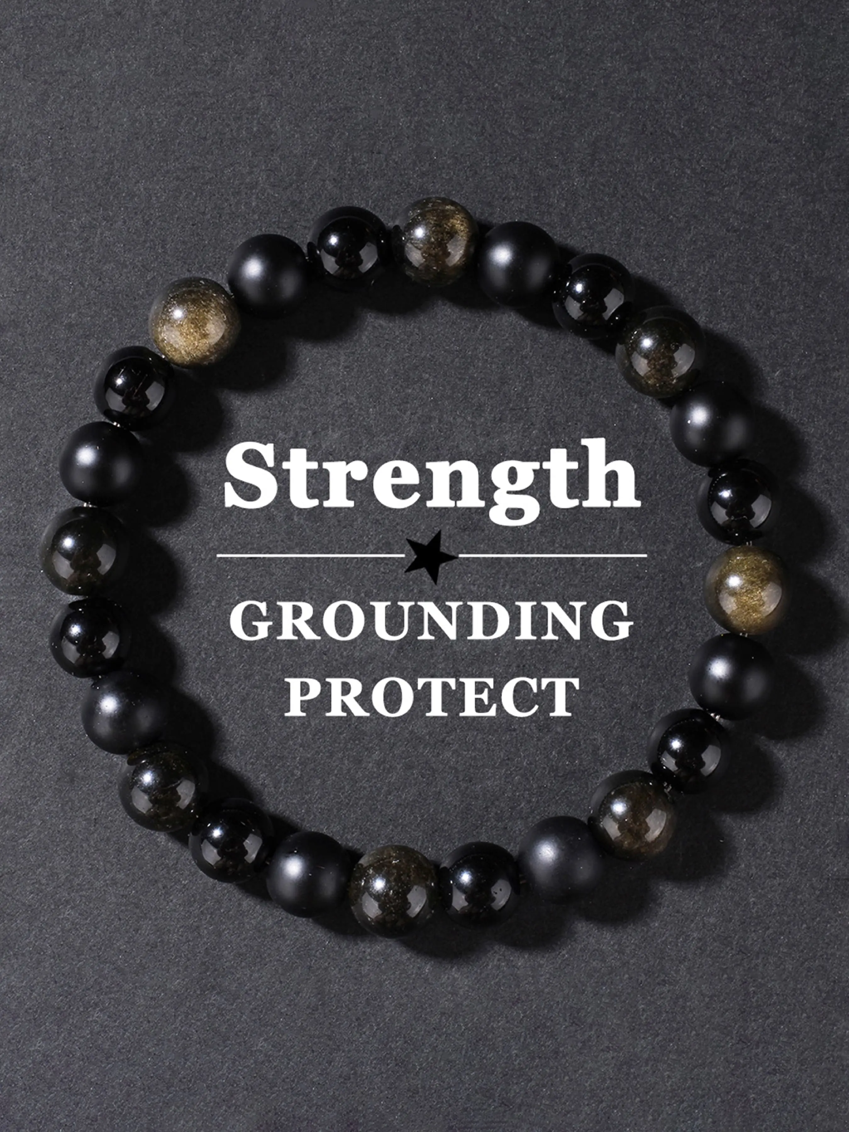 Handmade Goldstone Beaded Bracelet, Enhance Strength & Protection, Unisex Fashion Accessory, Ideal Gift for Family & Friends
