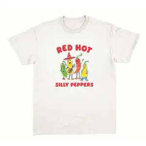 Vintage silly peppers tee- unisex t shirt -graphic  tee Menswear TopFashion	Unisex T-shirts M-5XL