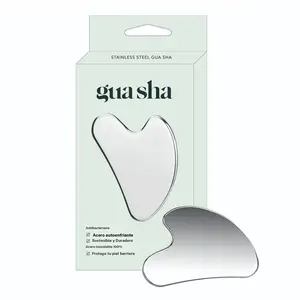 Premium Stainless Steel Gua Sha Facial Tool - Durable Metal Massage Board for Face and Body, Includes Exquisite Gift Box