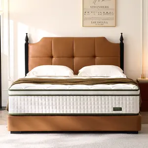Bezzze Queen Hybrid Mattress in a Box 12 Inch Memory Foam & Pocket Spring Mattress for Pressure Relief & Motion Isolation, Individual Pocket Coils for Back & Lumbar Support, Soft Comfort Bed Mattress