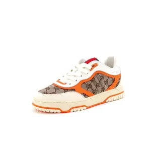 Pre-owned Gucci Re-Web Sneakers GG Canvas and Leather by Rebag