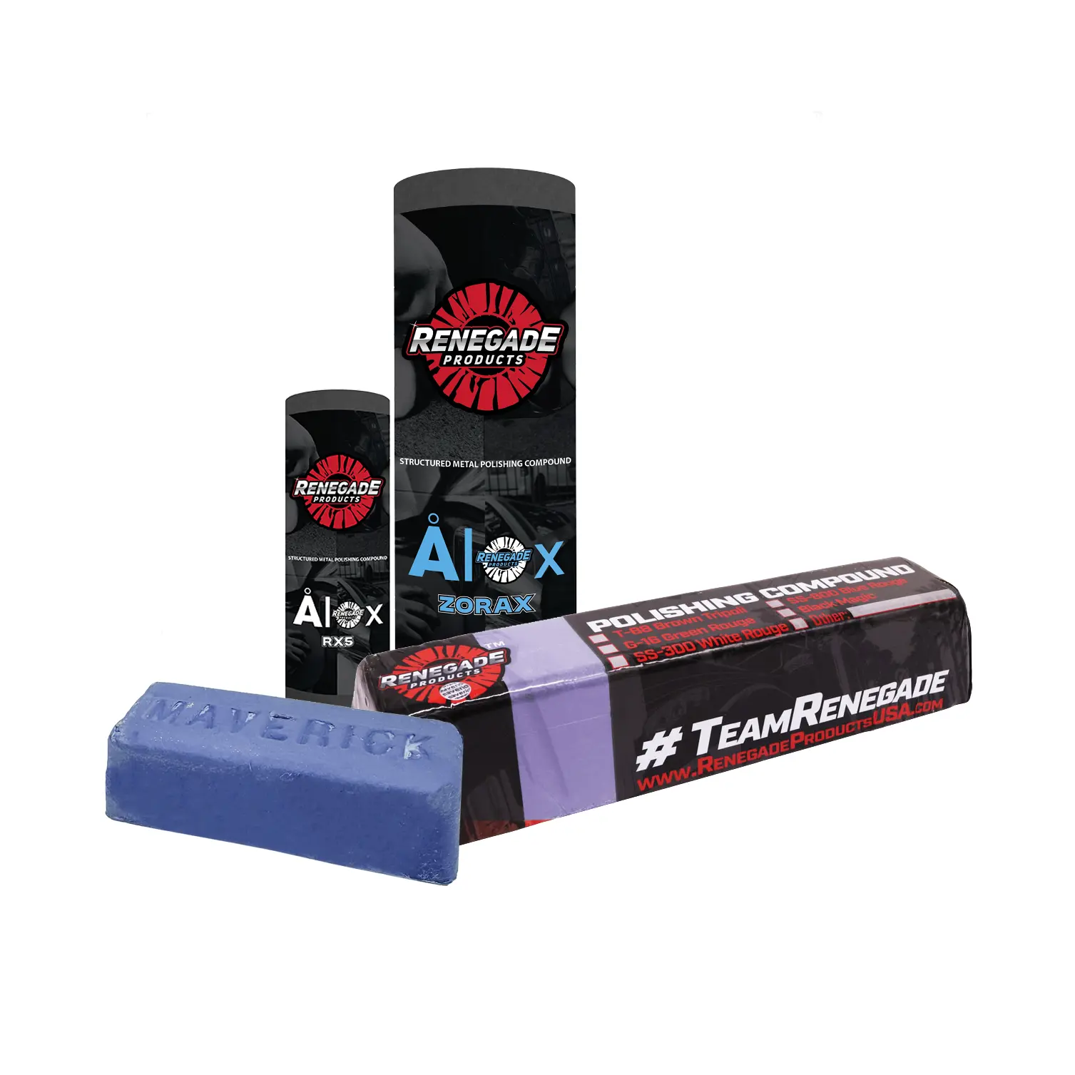 Renegade Products | Finishing Compounds: Metal Polishing Compound for Buffing Wheels Renegade Products | Finishing Compounds: Metal Polishing Compound for Buffing Wheels