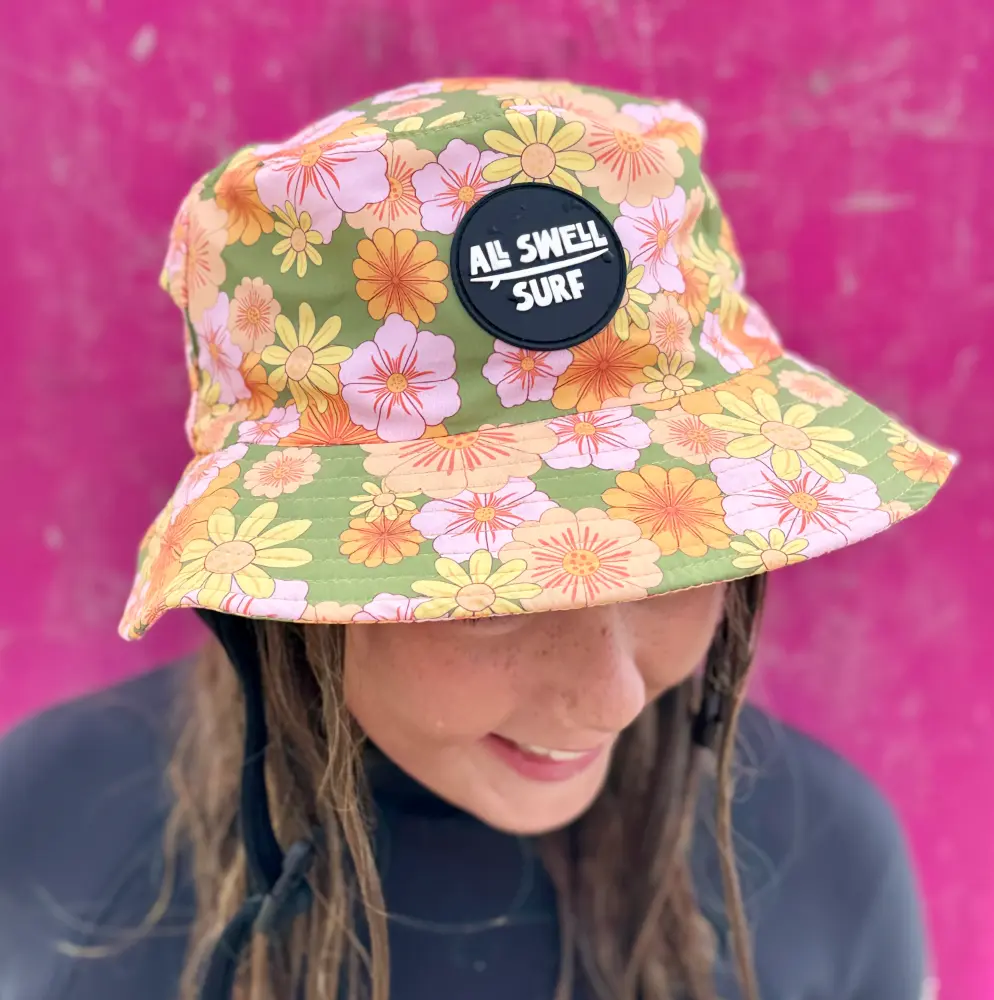Retro Bloom Surf Hat