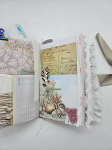 Vintage Style Mermaid themed Junk Journal | Handmade