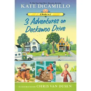 USED Book - 3 Adventures on Deckawoo Drive: 3 Books in 1 (an Early Chapter Book Collection) by DiCamillo, Kate (Paperback) - english