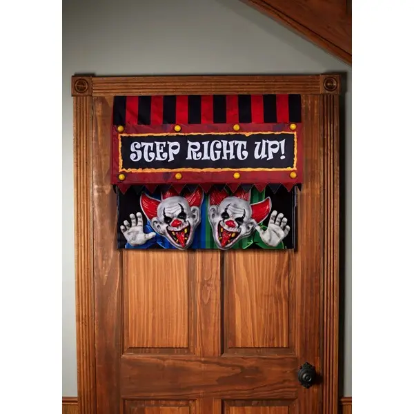 Brick Thunder Drop-Down Clown Door Animatronic Decoration