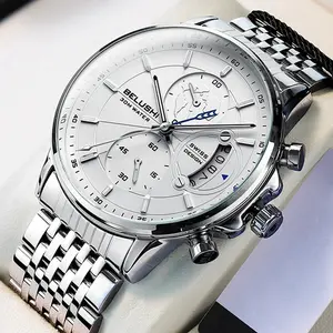 BELUSHI New Fashion Sport Quartz Watches Men Luxury Business Watch Waterproof Wristwatches Male Clock Relogio Masculino