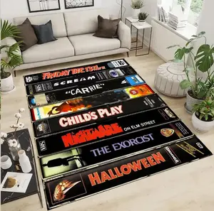 Horror Movie Rug,Fear Movie Decor,Cover Rug,Popular Rug,Cool Rugs,Bestseller Rug,Horror Decor,Gothic Rug,Unique Rug,Area Rugs,Gifts for her