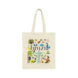 Brazil - Around the World Tote Bag, Gift for her, beach vacation tote, trendy bag, travel tote, aesthetic bag
