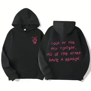 Lil Peep Tour Concert Graphic Hoodie & T-shirt Unisex Pullover Sweatshirt Trendy Printed Long Sleeve Hooded Sweater Autumn Winter Casual Streetwear for Men & Women