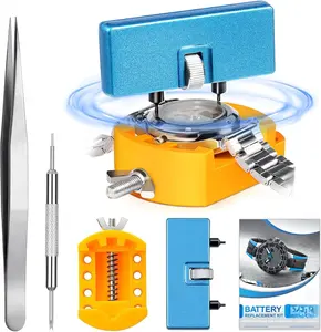 Watch  Replacement Tool Kit, Watch Wrench  Remover for Rotate Open Watch Cover, Watch Case Opener Set with Watch  Remover Holder, Only for Grooved Watches