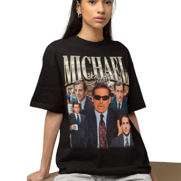 Michael Scott & Dwight Schrute Graphic Tee Funny Office Tv Show Shirt For Fans