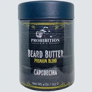 Capodecina Beard Butter for Gentle Hair Care with Relaxing Scent Shea Butter - Ultra-Hydrating Formula with Vitamins A, C, and K, Rich in Antioxidants and Absorbs Quickly and Easily into Hair and Face