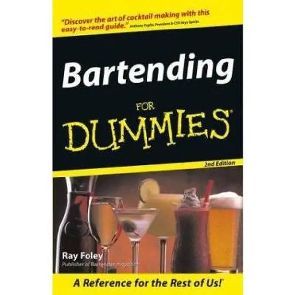 USED Book - Bartending For Dummies by Ray Foley (Paperback) - english