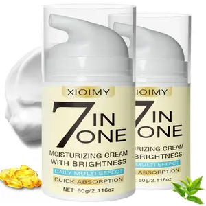 2pcs 60g Seven-In-One Moisturizing Brightening Cream, Even Skin Tone, Instant Hydration, Smooth Fine Bright Radiant Skin, Suitable for All Skins
