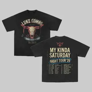 Luke Country Music - My Kinda Saturday Night Tour 2026 Soft Cotton Shirt, 2 Sided Country Concert Tee, Luke Vintage Graphic Shirt, Music Fan Gift