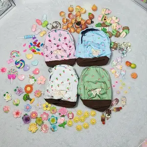 Spring Backpack Keychain and 15 Trinkets Gift Set with Adorable Designs and Vibrant Colors for Kids