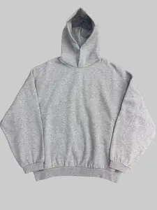 New Style Men Fleece Gray Color Pullover Hoodie, Relaxed Oversized Fit,Casual Streetwear Hooded Sweatshirt, Comfortable for Daily Outings, Leisure Time and Everyday Casual Matching